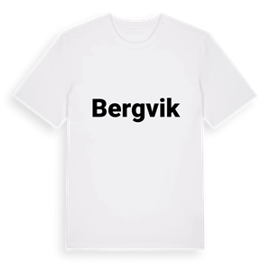 Bergvik fetstil t-shirt – ekologisk bomull t-shirt från PinShirt