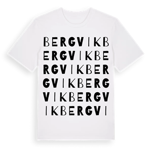Bergvik ordlek t-shirt – ekologisk bomull t-shirt från PinShirt