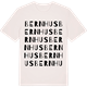 Vintage White t-shirt med Bernhus ordlek t-shirt
