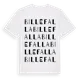 White t-shirt med Billefalla ordlek t-shirt