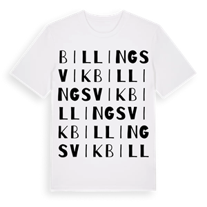 Billingsvik ordlek t-shirt – ekologisk bomull t-shirt från Pinshirt