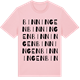 Pink Cotton t-shirt med Binningen ordlek t-shirt