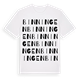 White t-shirt med Binningen ordlek t-shirt