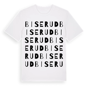 Biserud ordlek t-shirt – ekologisk bomull t-shirt från PinShirt