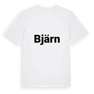 Bjärn fetstil t-shirt – ekologisk bomull t-shirt från PinShirt