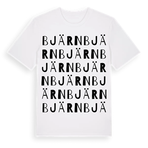 Bjärn ordlek t-shirt – ekologisk bomull t-shirt från PinShirt