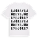 White t-shirt med Björby ordlek t-shirt