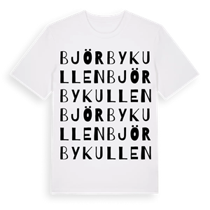 Björbykullen ordlek t-shirt – ekologisk bomull t-shirt från Pinshirt