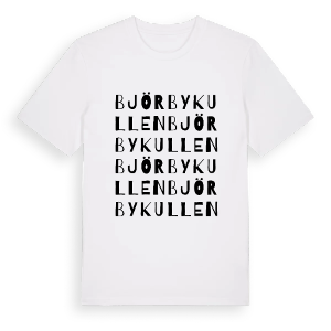 Björbykullen ordlek t-shirt – ekologisk bomull t-shirt från PinShirt