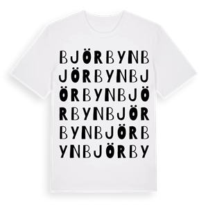 Björbyn ordlek t-shirt – ekologisk bomull t-shirt från PinShirt