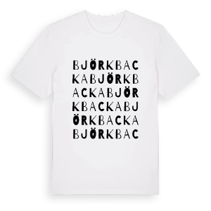 Björkbacka ordlek t-shirt – ekologisk bomull t-shirt från PinShirt