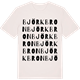 Vintage White t-shirt med Björkbron ordlek t-shirt