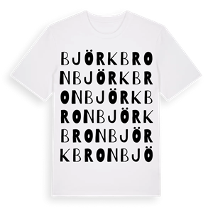 Björkbron ordlek t-shirt – ekologisk bomull t-shirt från PinShirt