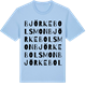 Blue Soul t-shirt med Björkebolsmon ordlek t-shirt