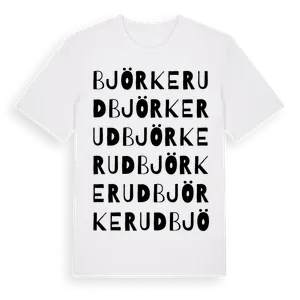 Björkerud ordlek t-shirt – ekologisk bomull t-shirt från Pinshirt