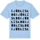 Blue Soul t-shirt med Björkeskog ordlek t-shirt