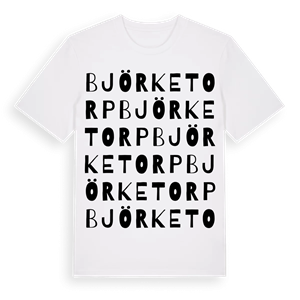 Björketorp ordlek t-shirt – ekologisk bomull t-shirt från PinShirt