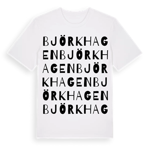 Björkhagen ordlek t-shirt – ekologisk bomull t-shirt från PinShirt