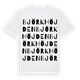 White t-shirt med Björkhöjden ordlek t-shirt