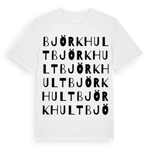 Björkhult ordlek t-shirt – ekologisk bomull t-shirt från PinShirt
