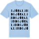 Blue Soul t-shirt med Björklund ordlek t-shirt