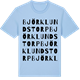Blue Soul t-shirt med Björklundstorp ordlek t-shirt