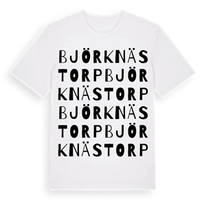 Björknästorp ordlek t-shirt – ekologisk bomull t-shirt från PinShirt