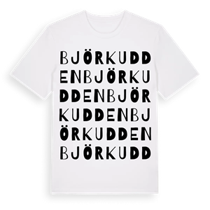 Björkudden ordlek t-shirt – ekologisk bomull t-shirt från PinShirt