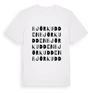 Björkudden ordlek t-shirt – ekologisk bomull t-shirt från PinShirt