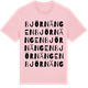 Pink Cotton t-shirt med Björnängen ordlek t-shirt
