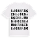 White t-shirt med Björnängen ordlek t-shirt