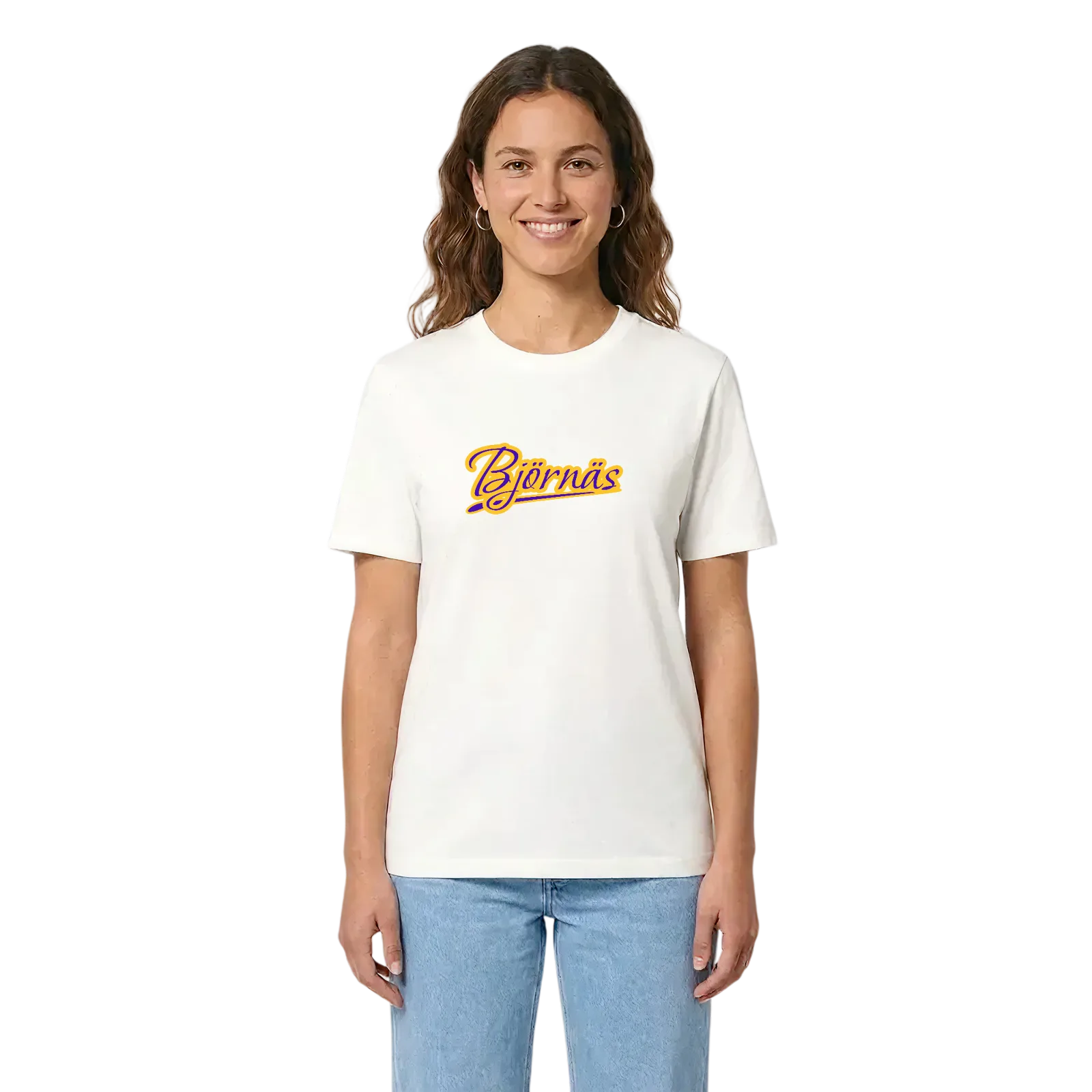 Björnäs baseball t-shirt – White, i miljö