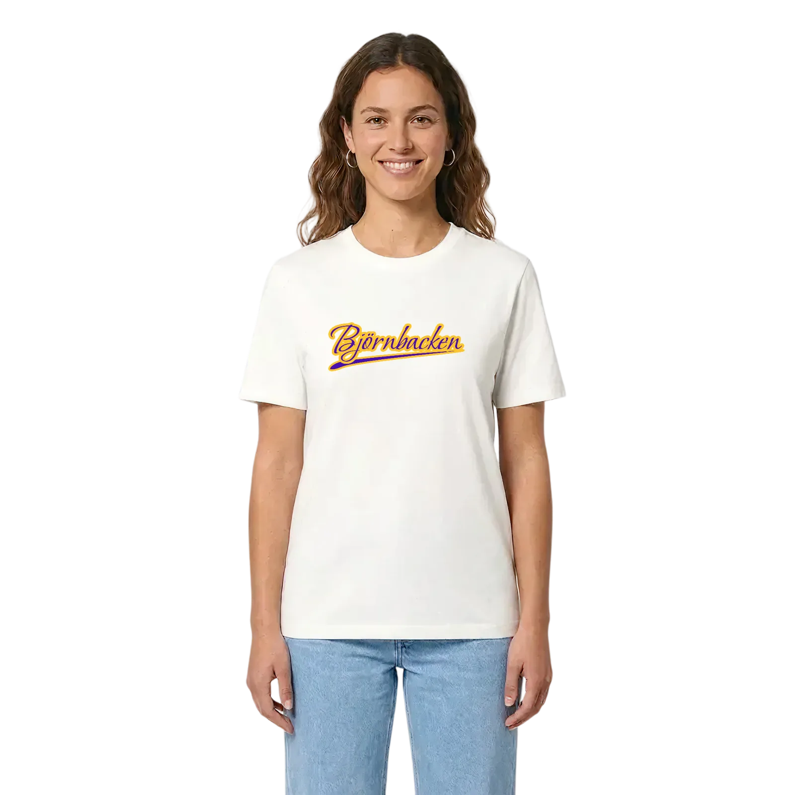 Björnbacken baseball t-shirt – White, i miljö