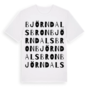 Björndalsbron ordlek t-shirt – ekologisk bomull t-shirt från PinShirt