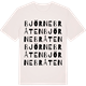 Vintage White t-shirt med Björnebråten ordlek t-shirt