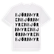 White t-shirt med Björnmyren ordlek t-shirt