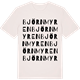 Vintage White t-shirt med Björnmyren ordlek t-shirt