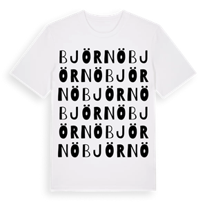 Björnö ordlek t-shirt – ekologisk bomull t-shirt från PinShirt