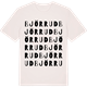 Vintage White t-shirt med Björrud ordlek t-shirt