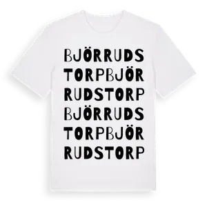 Björrudstorp ordlek t-shirt – ekologisk bomull t-shirt från Pinshirt