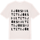 Vintage White t-shirt med Björshultet ordlek t-shirt