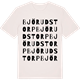 Vintage White t-shirt med Björudstorp ordlek t-shirt