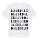 White t-shirt med Bjurdalen ordlek t-shirt