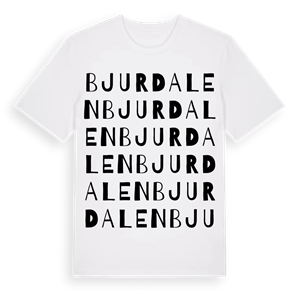 Bjurdalen ordlek t-shirt – ekologisk bomull t-shirt från PinShirt