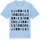 Blue Soul t-shirt med Bjurdalsängen ordlek t-shirt