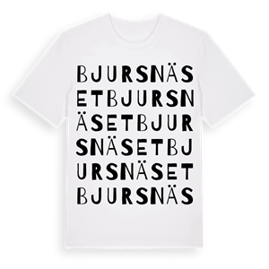 Bjursnäset ordlek t-shirt – ekologisk bomull t-shirt från Pinshirt