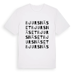 Bjursnäset ordlek t-shirt – ekologisk bomull t-shirt från PinShirt