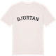 Vintage White t-shirt med Bjurtan böjd t-shirt