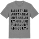 Mid Heather Gray t-shirt med Bjurtan ordlek t-shirt