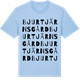 Blue Soul t-shirt med Bjurtjärns gård ordlek t-shirt